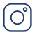 Instagram logo in blue