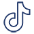 TikTok logo in blue