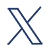 X logo in blue