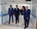 Maltese Prime Minister Robert Abela (second from left) visits Queen Mary’s campus in Gozo. Credit: Clodagh O'Neill