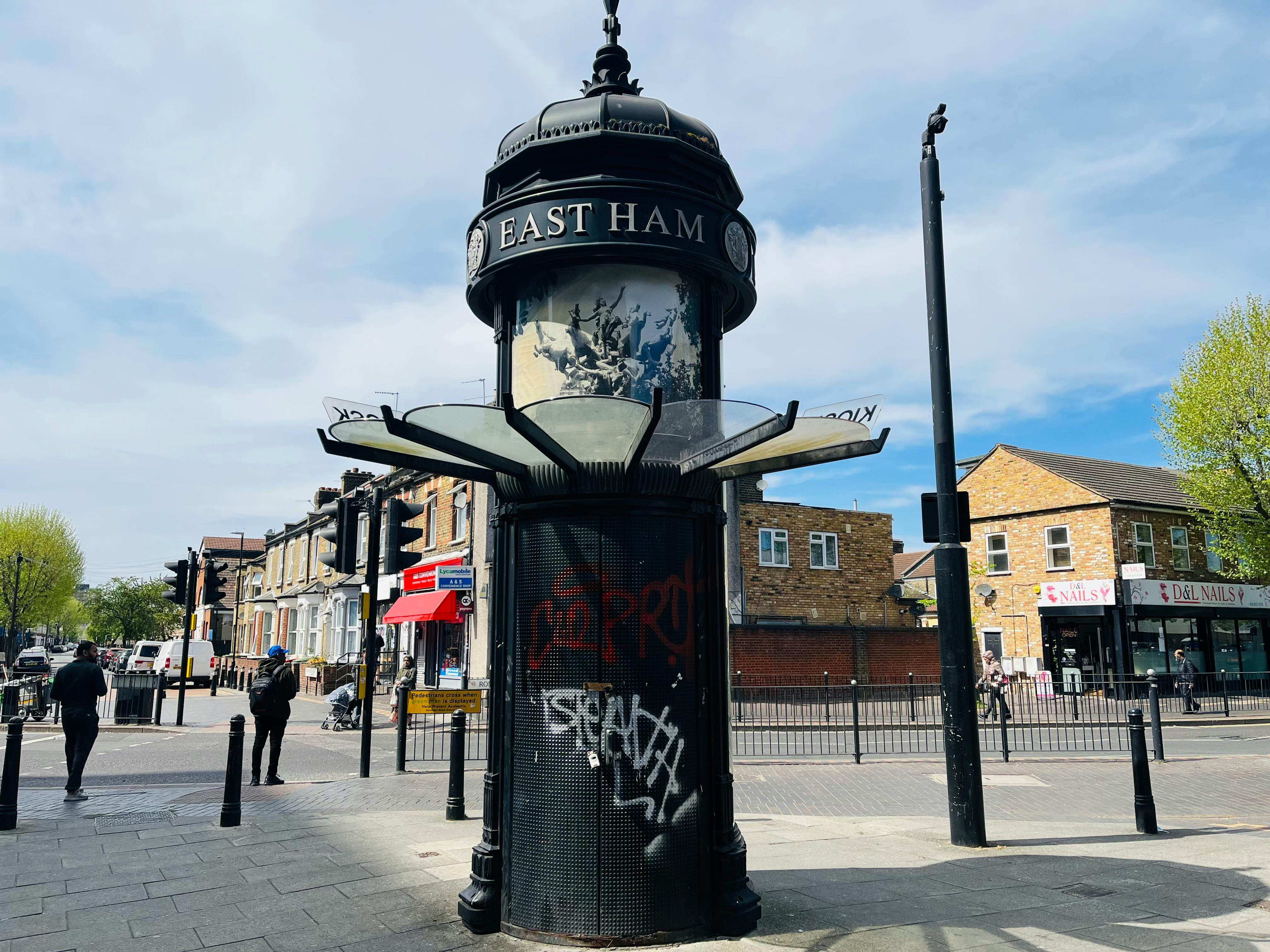 Photo of street marker taken in East Ham, London.