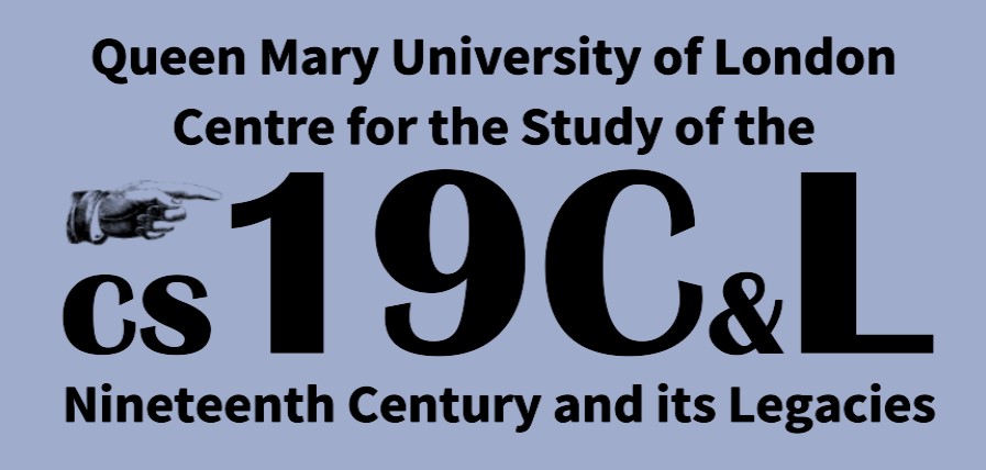 logo for the 19thC centre, black letters on blue