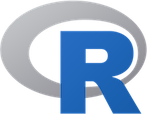 R statistics software logo