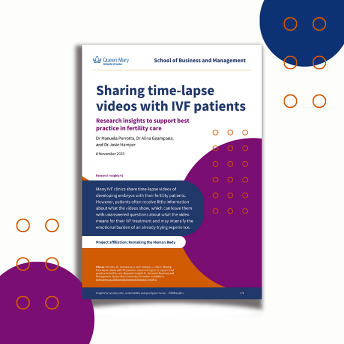 Sharing time-lapse videos with IVF patients
