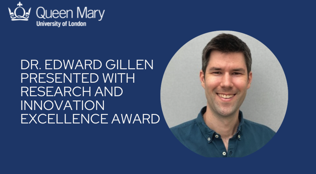 Dr. Edward Gillen Presented with Research and Innovation Excellence Award