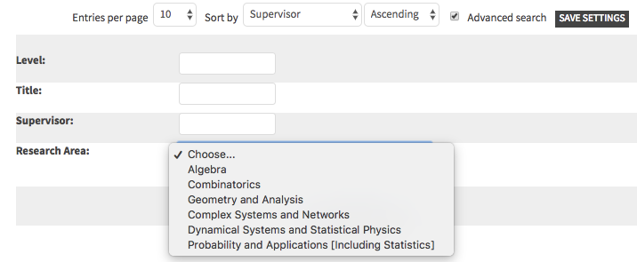 Maths Database