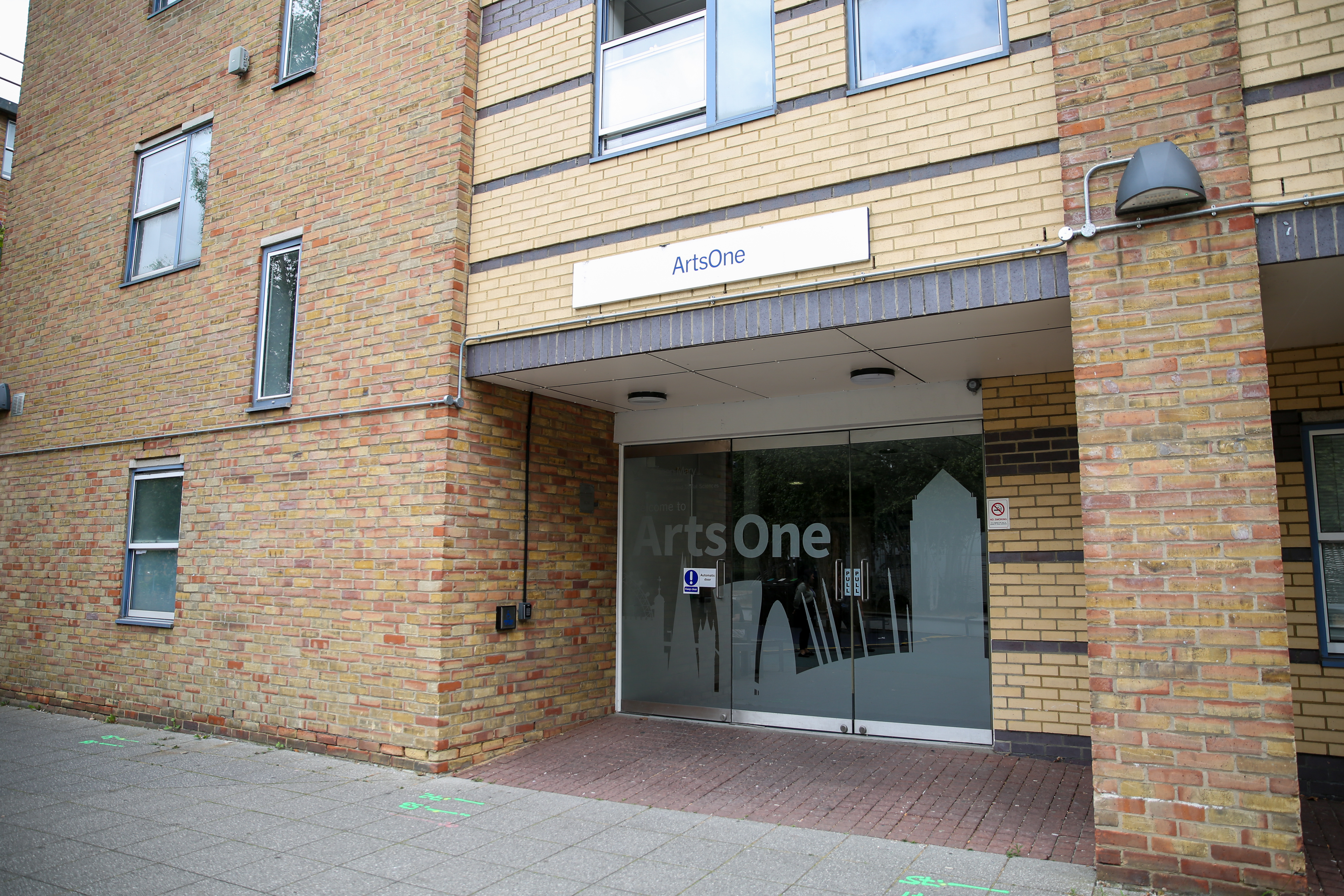 The entrance to Arts One building