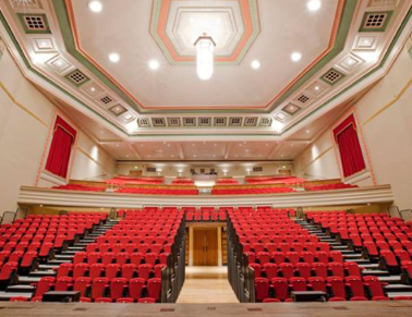 Empty seating in a Mile End lecture hall